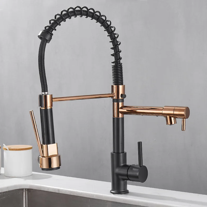 Commercial Kitchen Faucet - GEGVE Kitchen Faucets Removable taps Brush