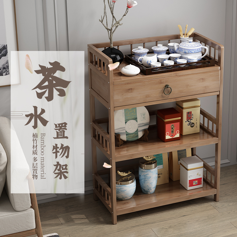 Bamboo and wood shelves, movab - Commercial Kitchen Ceiling ulasan dan harga