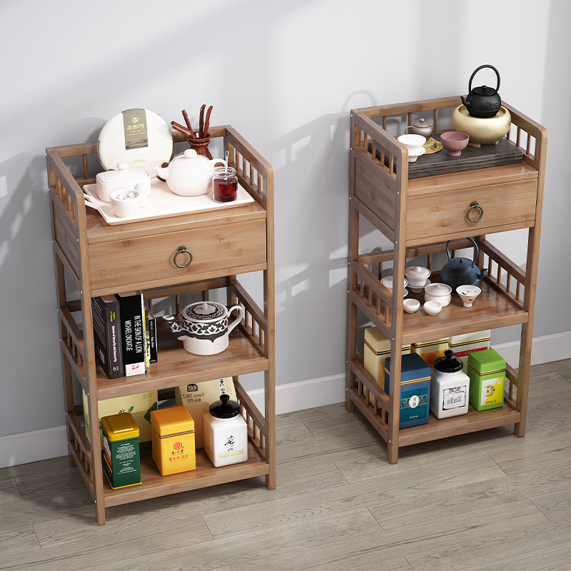Bamboo and wood shelves, movab - Commercial Kitchen Ceiling ulasan dan harga