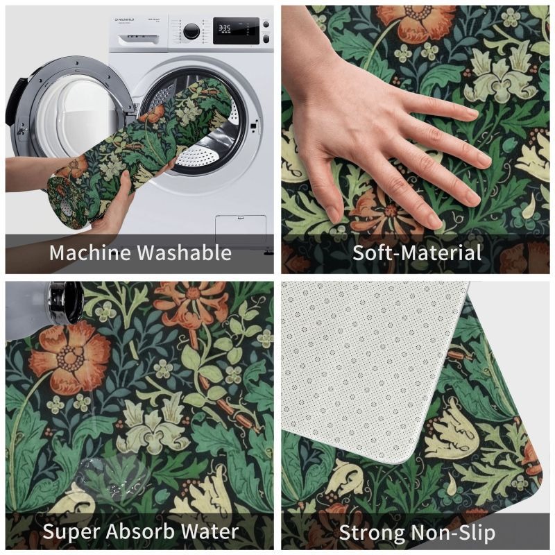William Morris  Rug Front Floo - Commercial Kitchen Non Slip Flooring ulasan dan harga