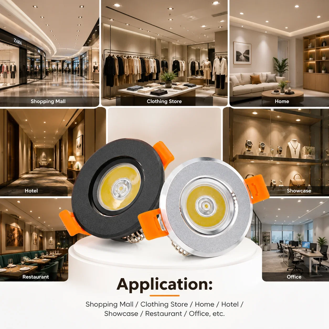 JOYINLED Adjustable LED Recess - Commercial Kitchen Ceiling ulasan dan harga