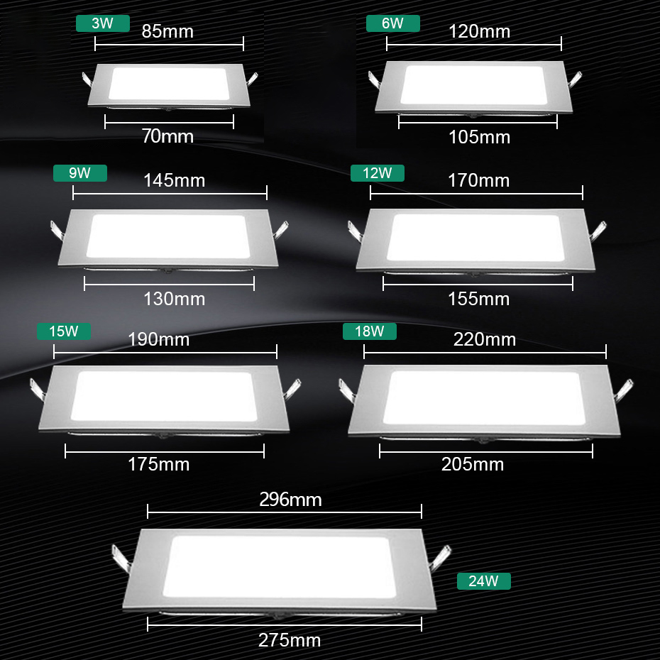 Ultra Thin Round/Square LED Pa - Commercial Kitchen Ceiling ulasan dan harga
