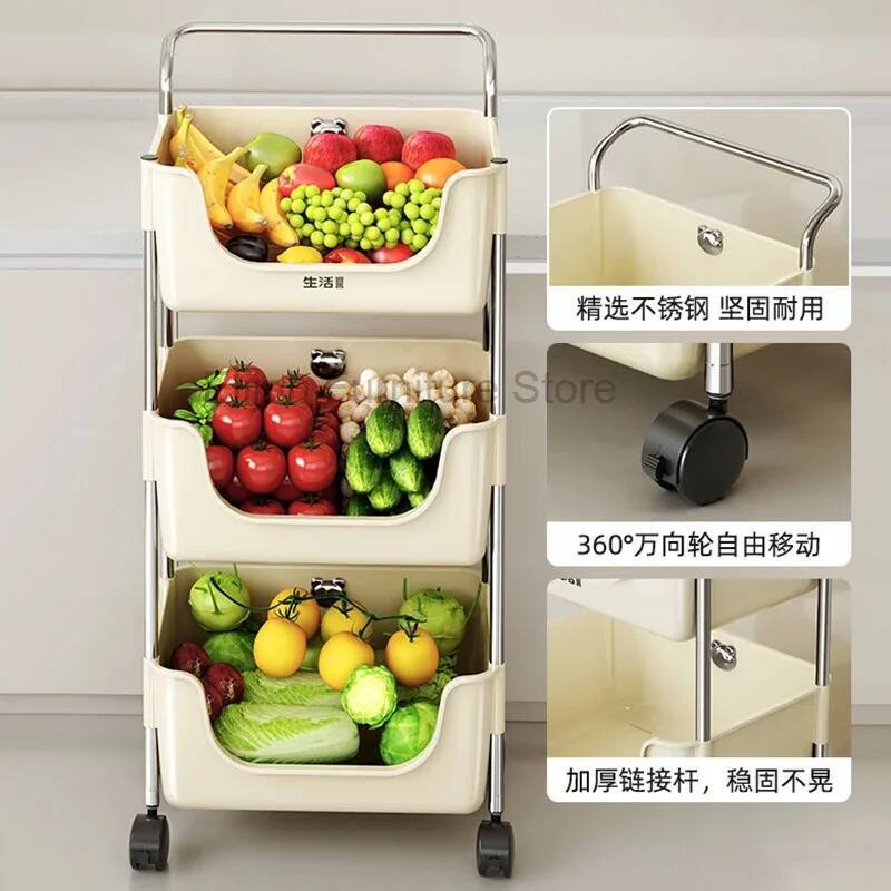 Wheels Kitchen Rack Trolley Fl - Commercial Kitchen Ceiling ulasan dan harga