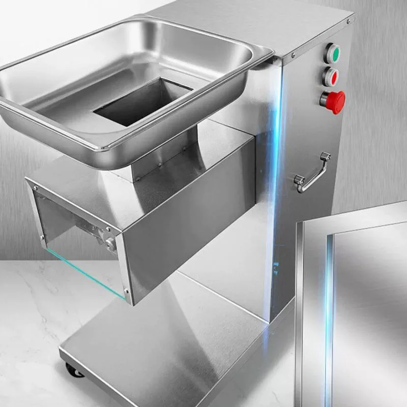 Vertical Mobile Commercial Mea - Meat Slicer Machine ulasan dan harga