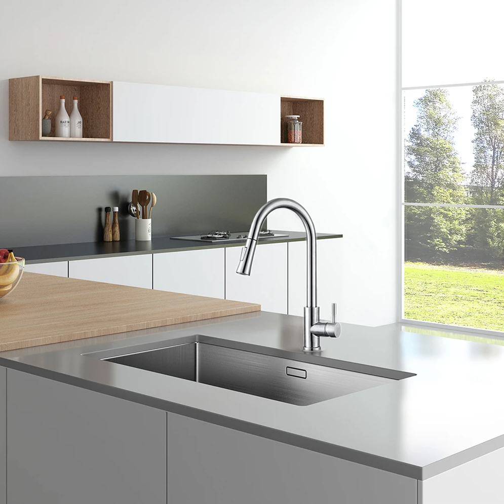 Kitchen Faucet Pull Out Brushe - Commercial Kitchen Faucet ulasan dan harga