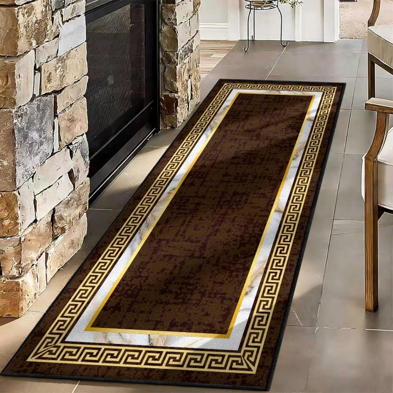 Abstract Art Runner Rug Blue Y - Commercial Kitchen Non Slip Flooring ulasan dan harga