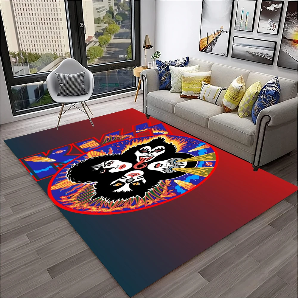 Retro KISS Rock Band Carpet Ru - Commercial Kitchen Non Slip Flooring ulasan dan harga