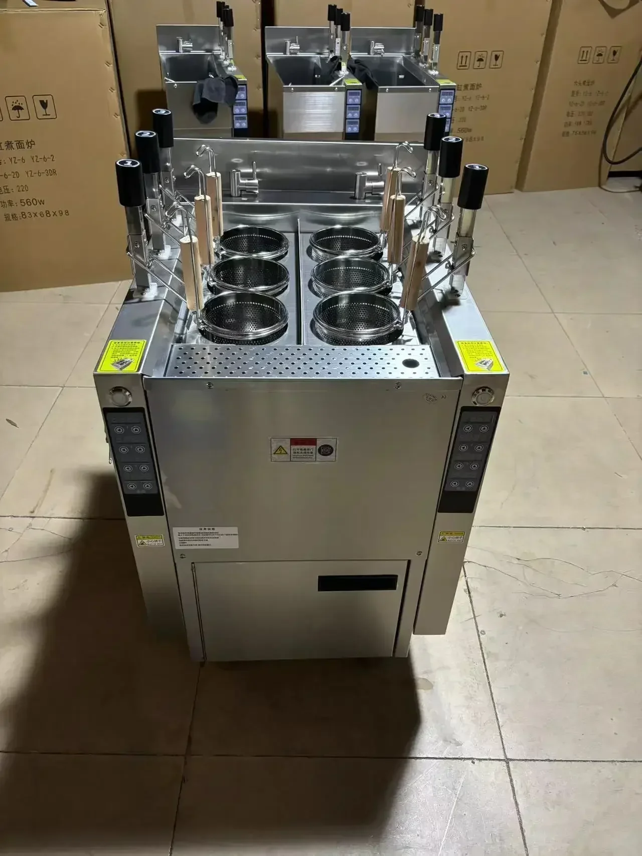 Auto-lift Pasta Cooker with 6  - Commercial Kitchen Boiler ulasan dan harga