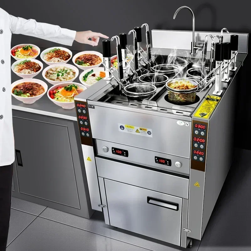 Auto-lift Pasta Cooker with 6  - Commercial Kitchen Boiler ulasan dan harga