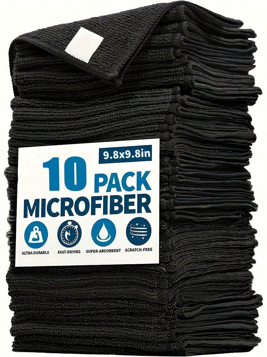 10pcs Kitchen Towel Set, Black - Commercial Kitchen Hood Installation ulasan dan harga