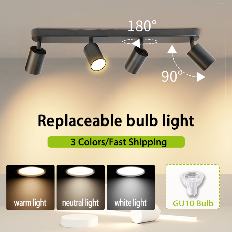 GU10 LED Track Light Spotlight - Commercial Kitchen Ceiling ulasan dan harga