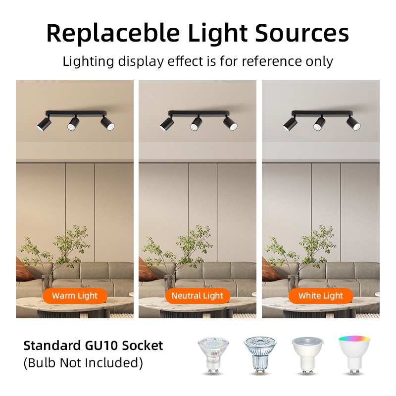 GU10 LED Track Light Spotlight - Commercial Kitchen Ceiling ulasan dan harga