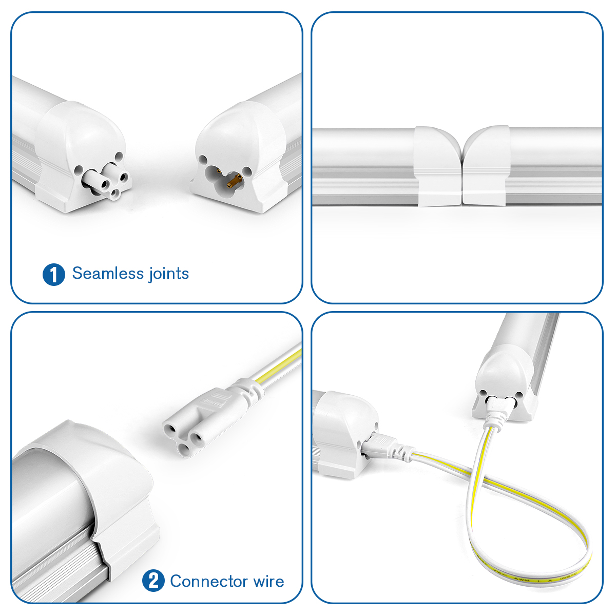 AC220V EU Plug T8 LED Tube Lig - Commercial Kitchen Ceiling ulasan dan harga