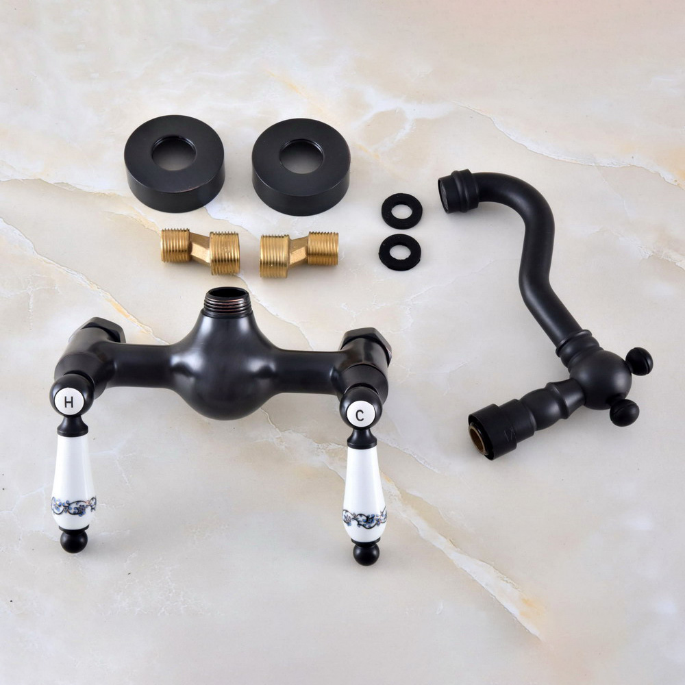 Black Oil Rubbed Bronze Wall M - Commercial Kitchen Faucet ulasan dan harga