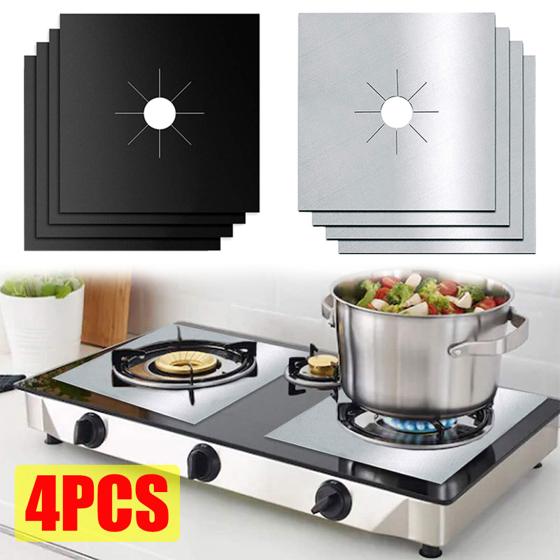 1/4PCS Gas Stove Protector Coo - Commercial Kitchen Hood Installation ulasan dan harga