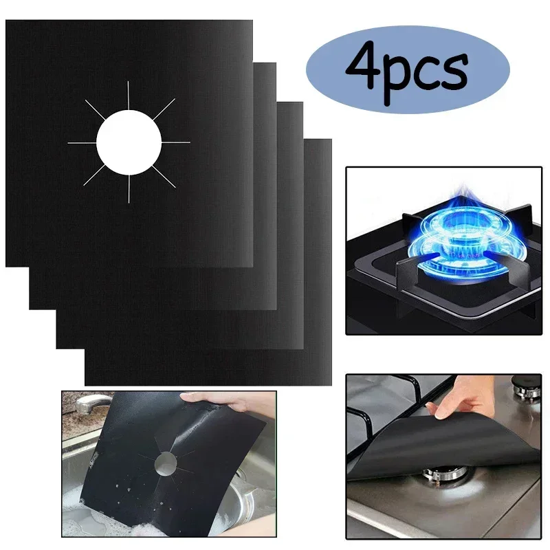1/4PCS Gas Stove Protector Coo - Commercial Kitchen Hood Installation ulasan dan harga
