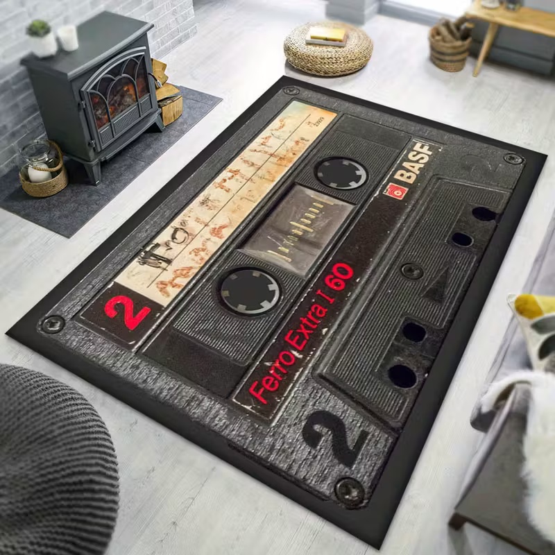 Classic Music Vintage Vinyl Re - Commercial Kitchen Non Slip Flooring ulasan dan harga