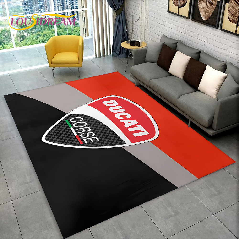 3D D-Ducati Pattern Area Rug L - Commercial Kitchen Non Slip Flooring ulasan dan harga