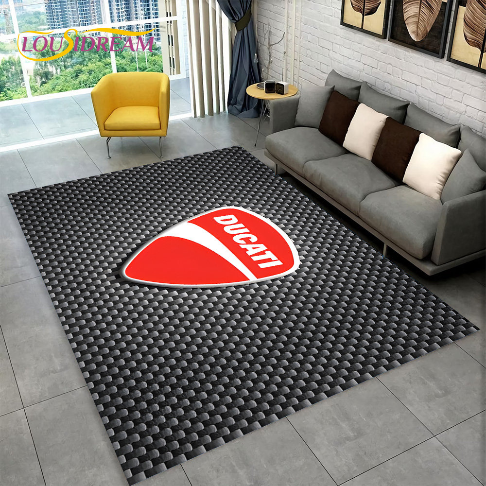 3D D-Ducati Pattern Area Rug L - Commercial Kitchen Non Slip Flooring ulasan dan harga