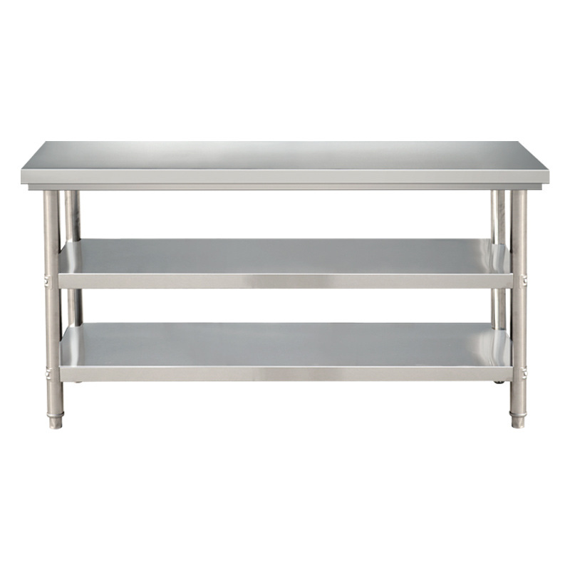 Stainless Steel Double Layer W - Commercial Kitchen Bench ulasan dan harga