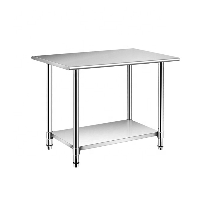 201/304 Adjustable Height Stai - Commercial Kitchen Bench ulasan dan harga