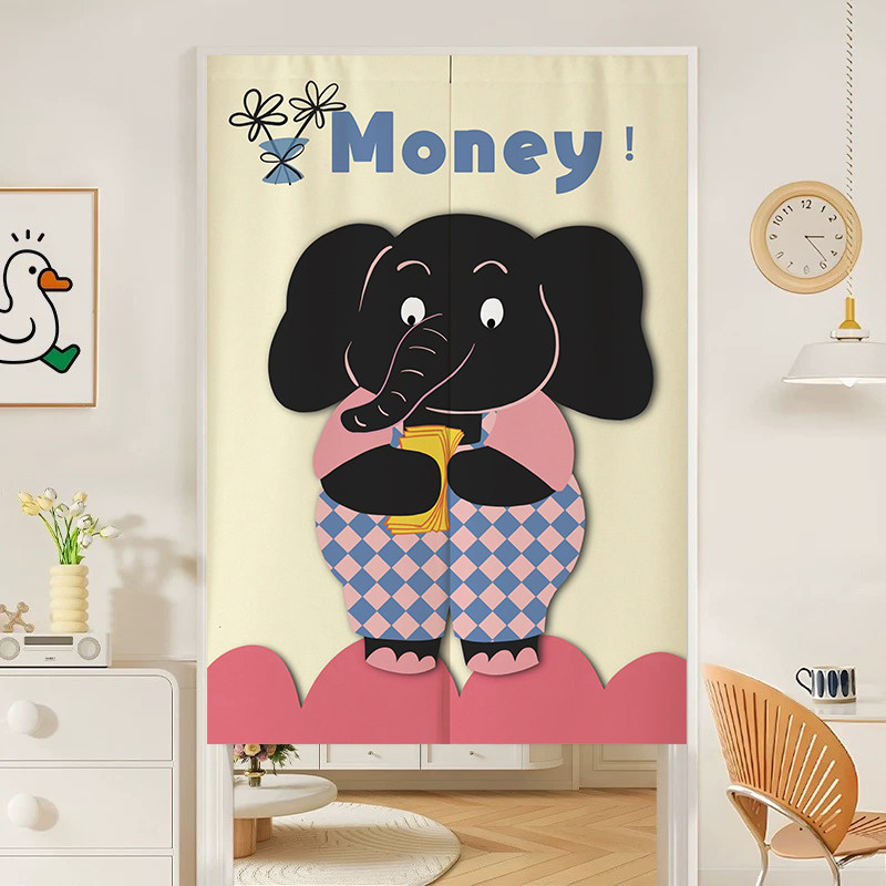 VIKAMA Cute Money Black Noren  - Commercial Kitchen Ceiling ulasan dan harga