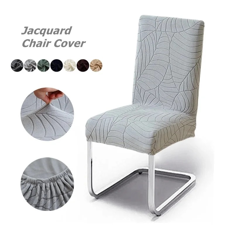 1/2/4/6pcs Leaf Jacquard Chair - Commercial Kitchen Bench ulasan dan harga